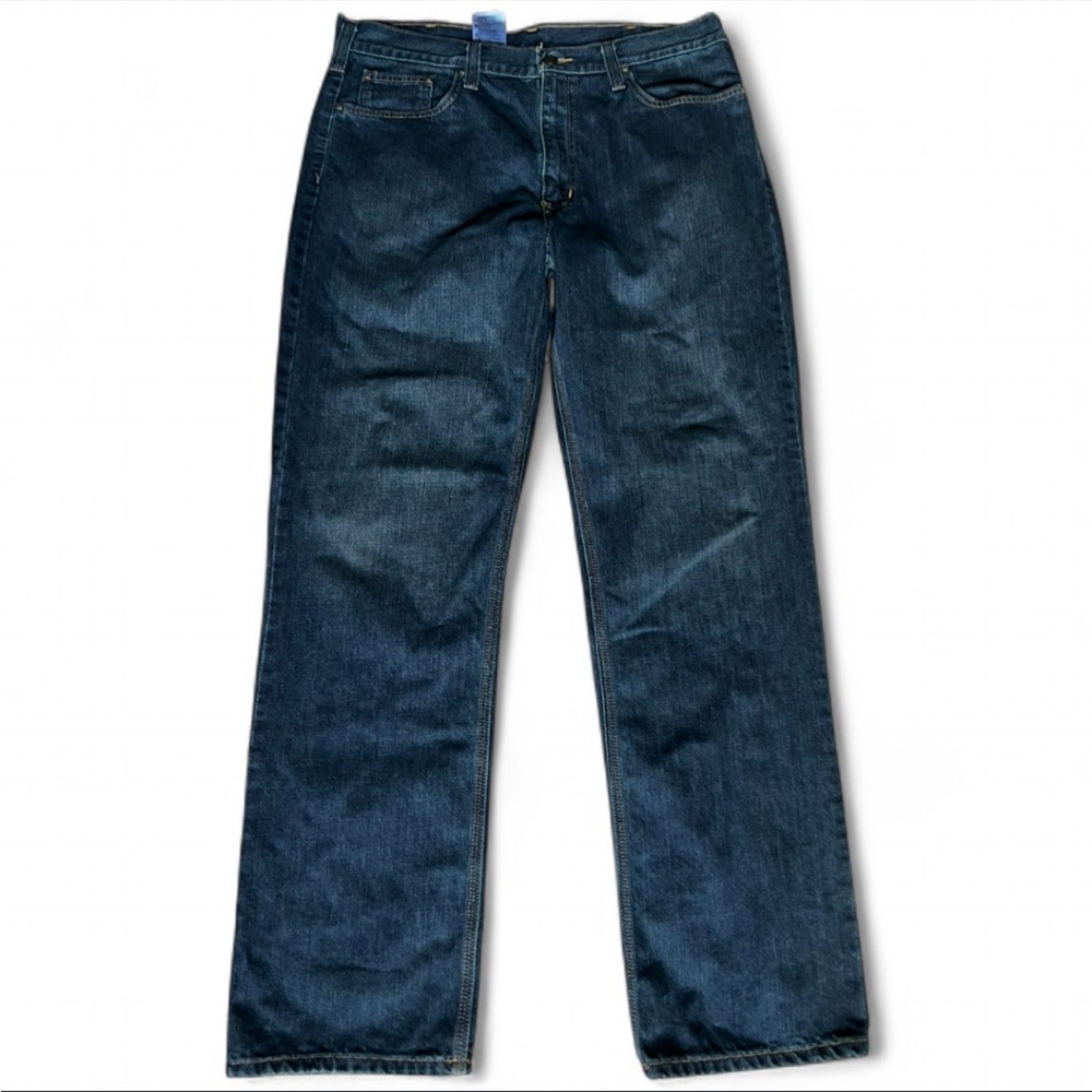Carhartt Men's Dark Blue Straight Jeans